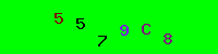 Blue Captcha Image