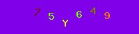 Blue Captcha Image