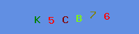 Blue Captcha Image