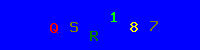 Blue Captcha Image