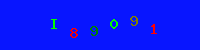 Blue Captcha Image