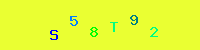 Blue Captcha Image