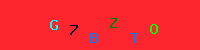 Blue Captcha Image