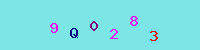 Blue Captcha Image