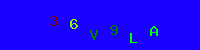 Blue Captcha Image