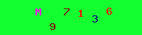 Blue Captcha Image