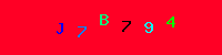 Blue Captcha Image