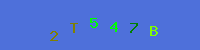 Blue Captcha Image