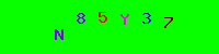 Blue Captcha Image