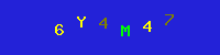 Blue Captcha Image