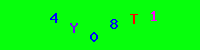 Blue Captcha Image