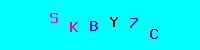 Blue Captcha Image