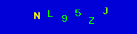 Blue Captcha Image