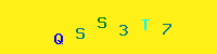 Blue Captcha Image