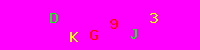 Blue Captcha Image