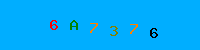 Blue Captcha Image