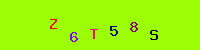 Blue Captcha Image