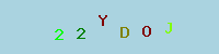 Blue Captcha Image