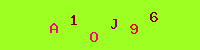 Blue Captcha Image