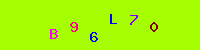 Blue Captcha Image