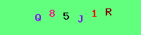 Blue Captcha Image