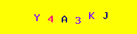 Blue Captcha Image