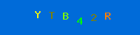 Blue Captcha Image