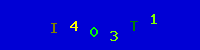 Blue Captcha Image