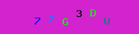 Blue Captcha Image