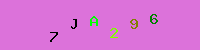 Blue Captcha Image
