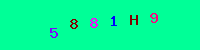 Blue Captcha Image