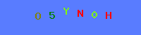 Blue Captcha Image