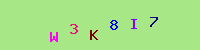 Blue Captcha Image