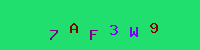 Blue Captcha Image