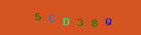 Blue Captcha Image