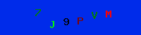 Blue Captcha Image