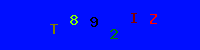 Blue Captcha Image