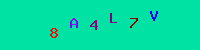 Blue Captcha Image