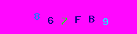 Blue Captcha Image