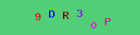 Blue Captcha Image