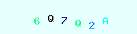 Blue Captcha Image