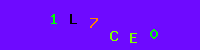 Blue Captcha Image