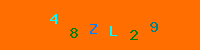 Blue Captcha Image
