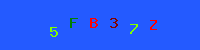Blue Captcha Image