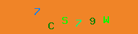 Blue Captcha Image