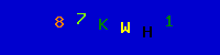 Blue Captcha Image